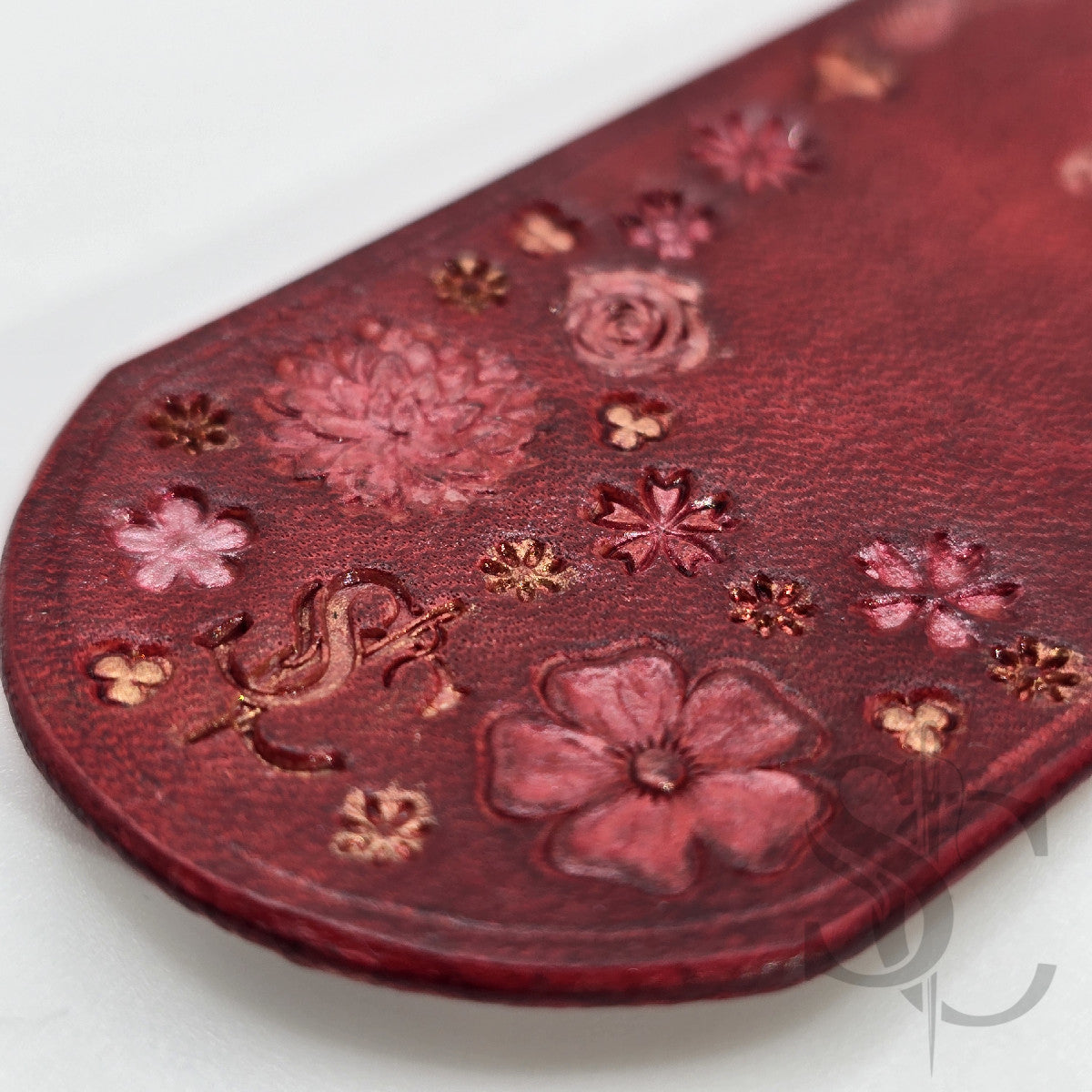 Marque page souffle de fleurs avec message (doré)