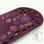 Marque page fleur violet