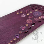 Marque page fleur violet