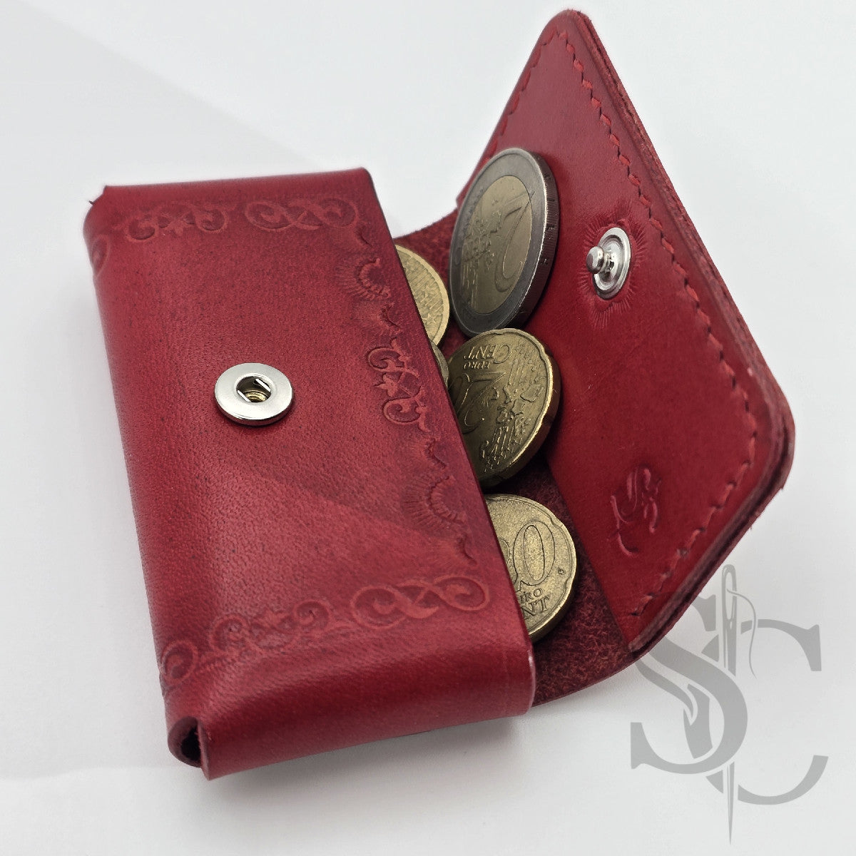 Mini Porte-monnaie Fleur écarlate