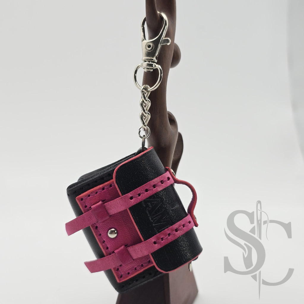Mini Porte-Clés Cartable "Rock Fuchsia"