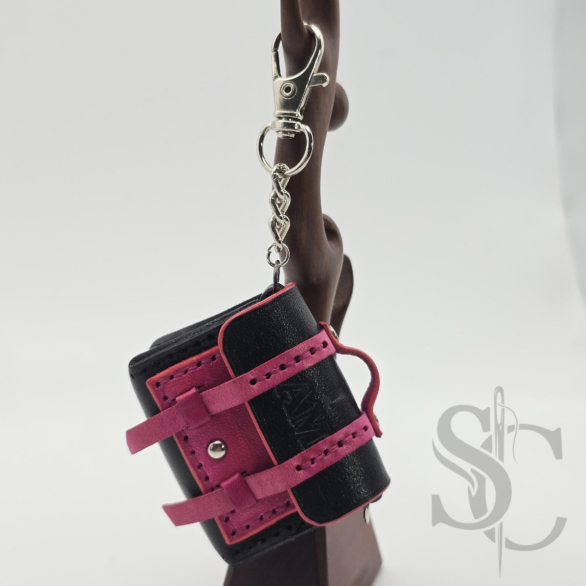 Mini Porte-Clés Cartable "Rock Fuchsia"