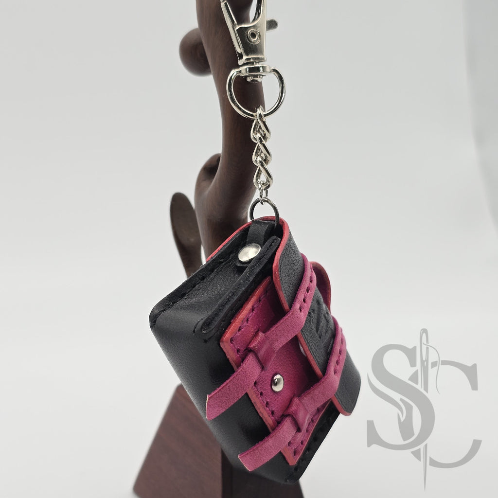 Mini Porte-Clés Cartable "Rock Fuchsia"