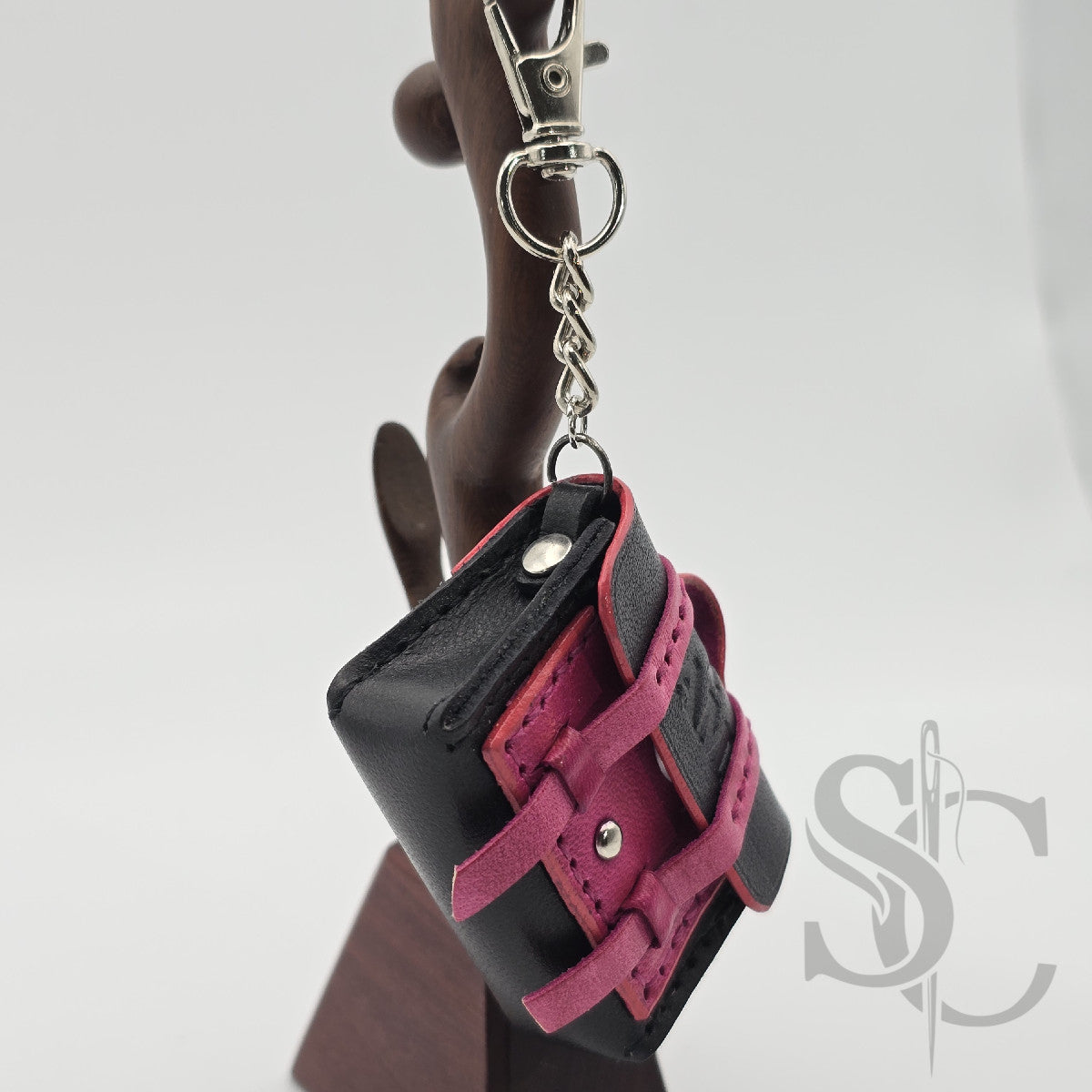 Mini Porte-Clés Cartable "Rock Fuchsia"