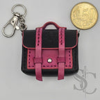 Mini Porte-Clés Cartable "Rock Fuchsia"