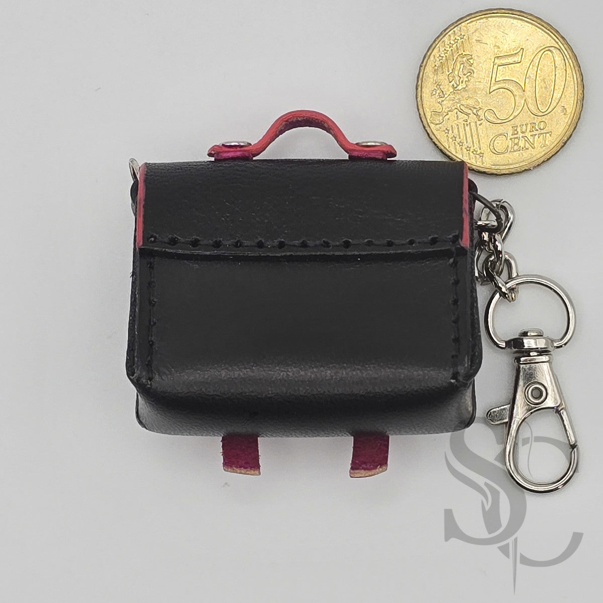 Mini Porte-Clés Cartable "Rock Fuchsia"