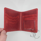 Portefeuille "Grenouille Fleurie" - Cuir Rouge Passion