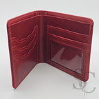 Portefeuille "Grenouille Fleurie" - Cuir Rouge Passion
