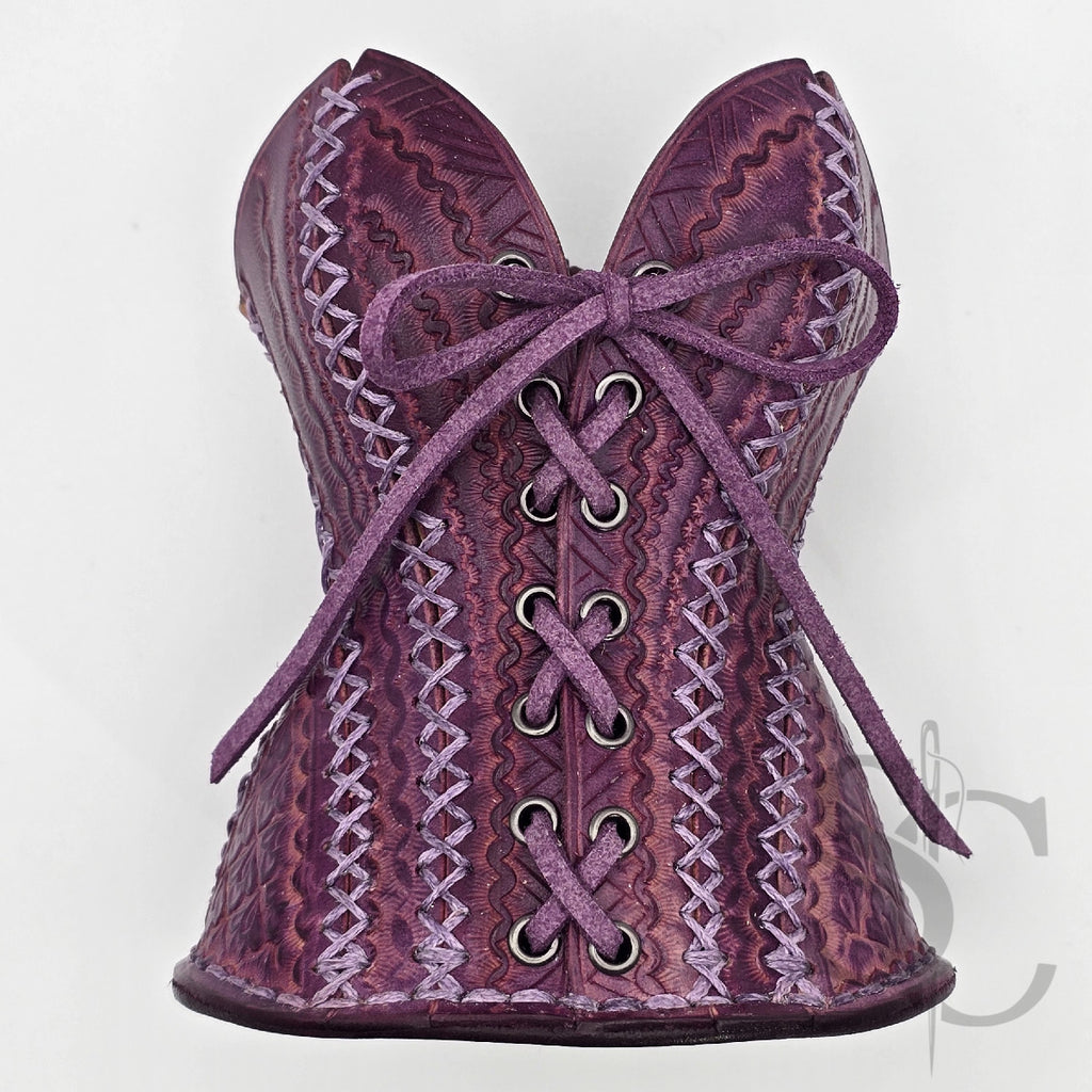 Porte-Crayons "Corset Baroque" - Violet Pourpre