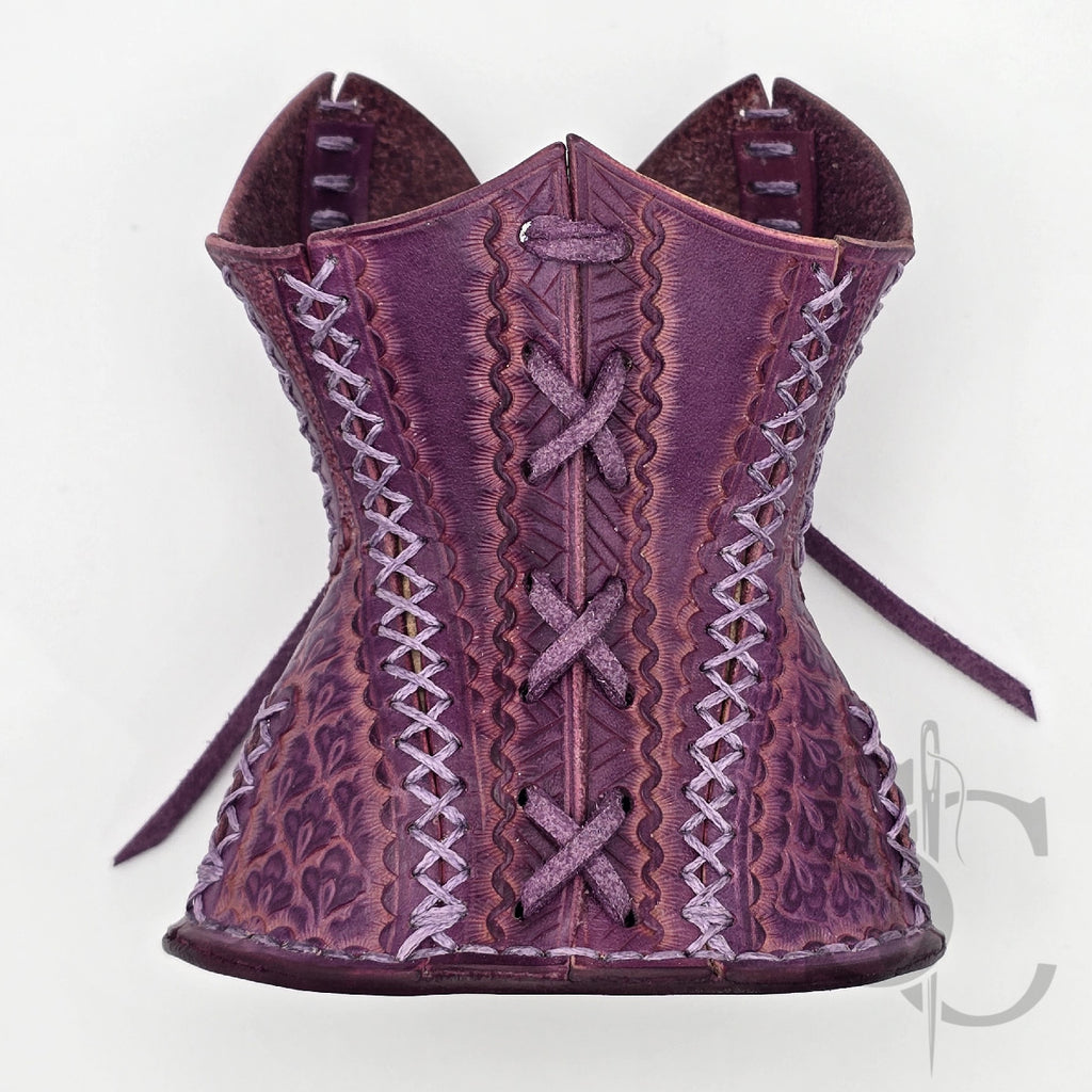 Porte-Crayons "Corset Baroque" - Violet Pourpre