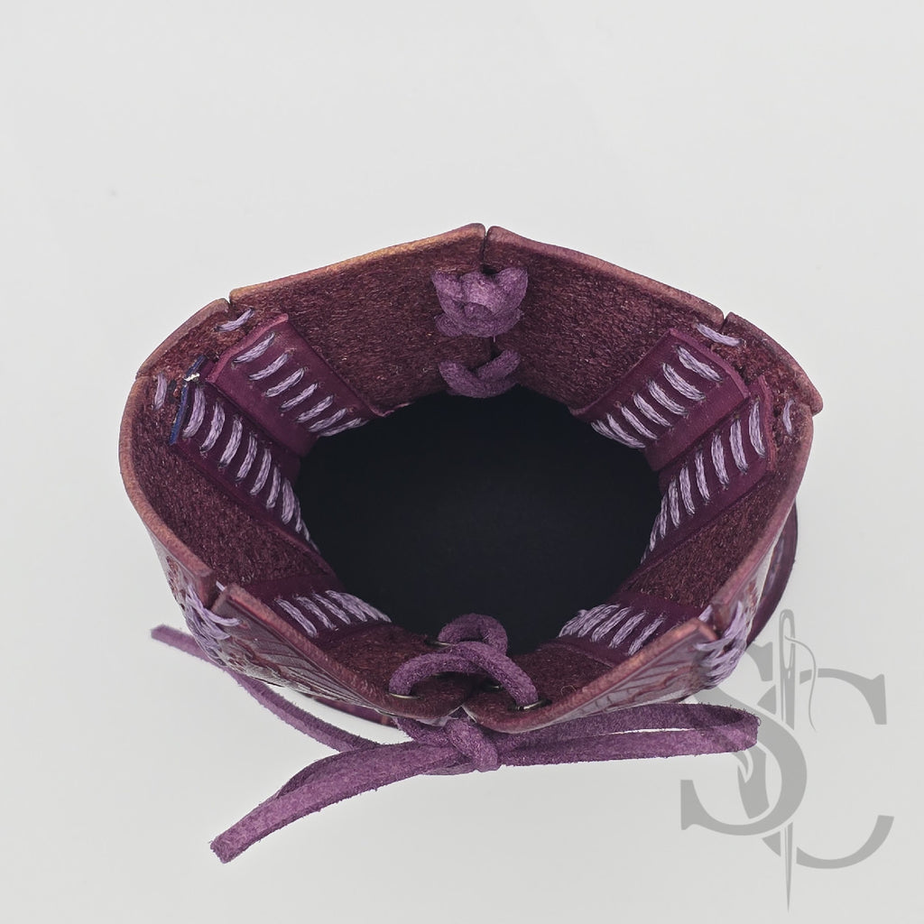 Porte-Crayons "Corset Baroque" - Violet Pourpre