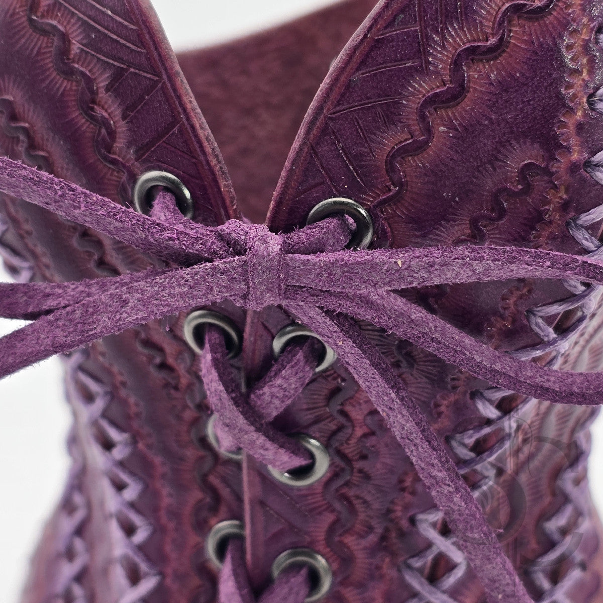 Porte-Crayons "Corset Baroque" - Violet Pourpre