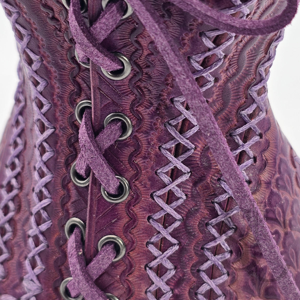 Porte-Crayons "Corset Baroque" - Violet Pourpre