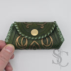 Porte-Monnaie "Celtique doré" - Vert Médiéval