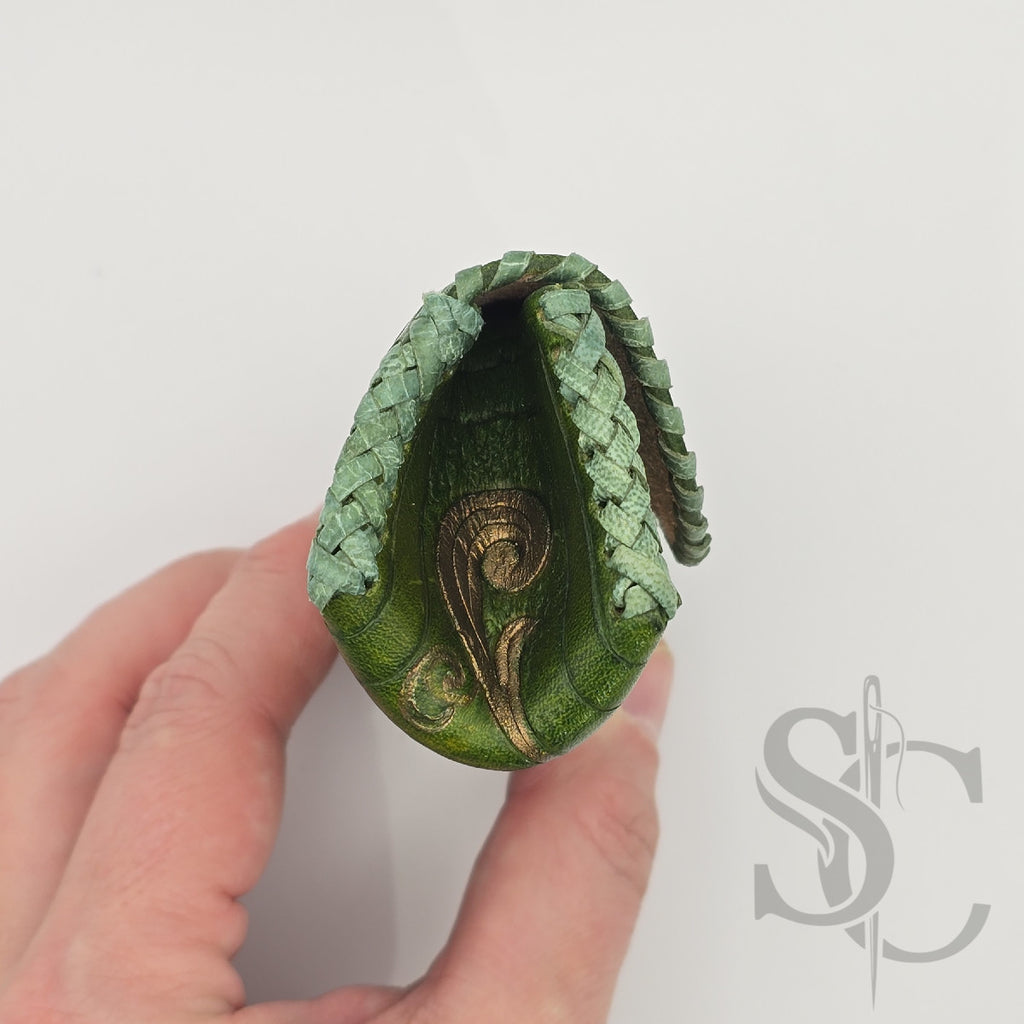 Porte-Monnaie "Celtique doré" - Vert Médiéval