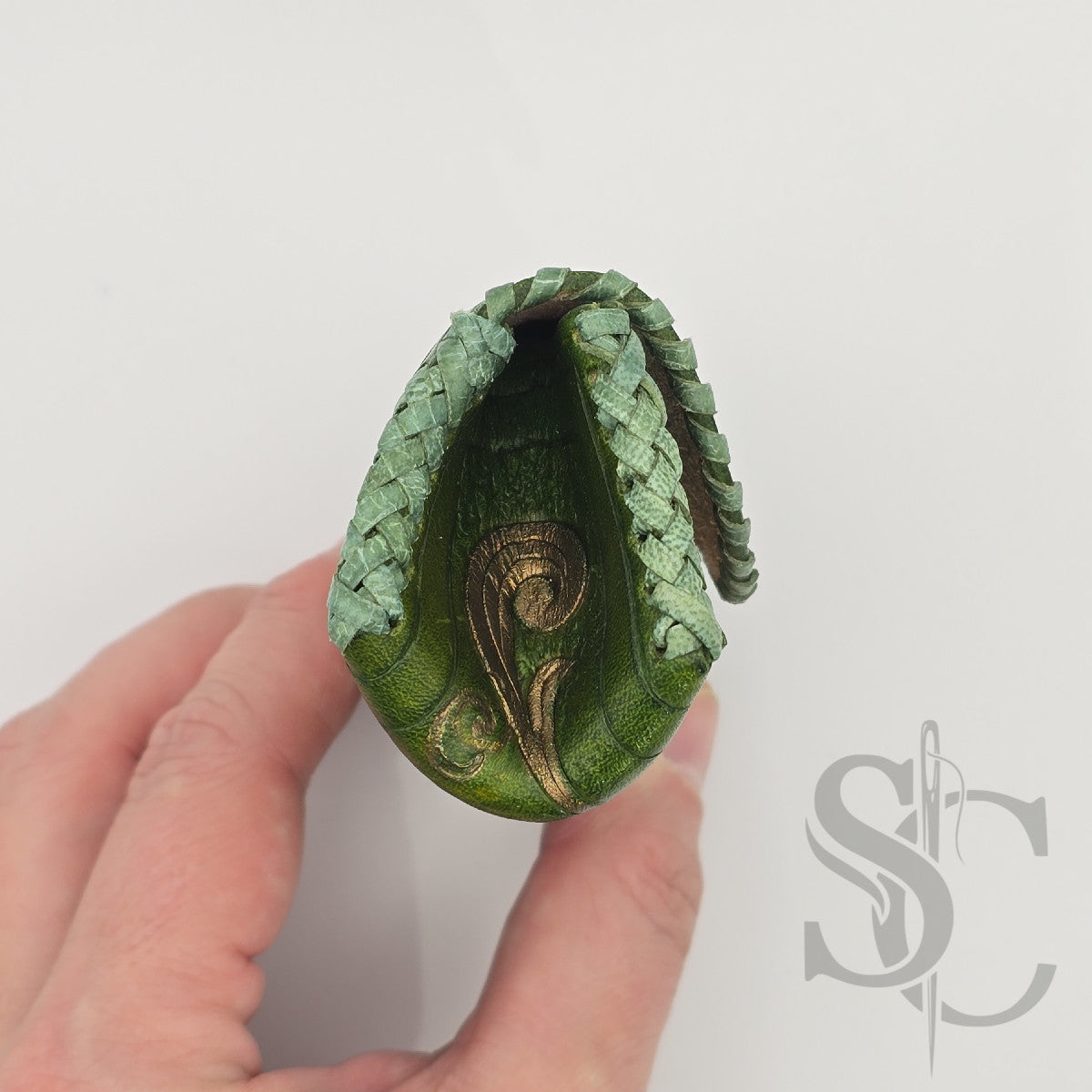 Porte-Monnaie "Celtique doré" - Vert Médiéval