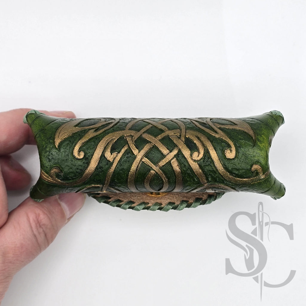 Porte-Monnaie "Celtique doré" - Vert Médiéval