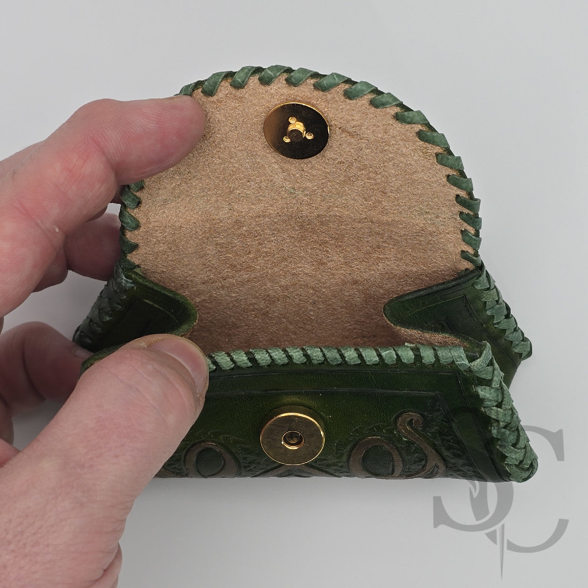 Porte-Monnaie "Celtique doré" - Vert Médiéval