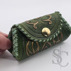 Porte-Monnaie "Celtique doré" - Vert Médiéval