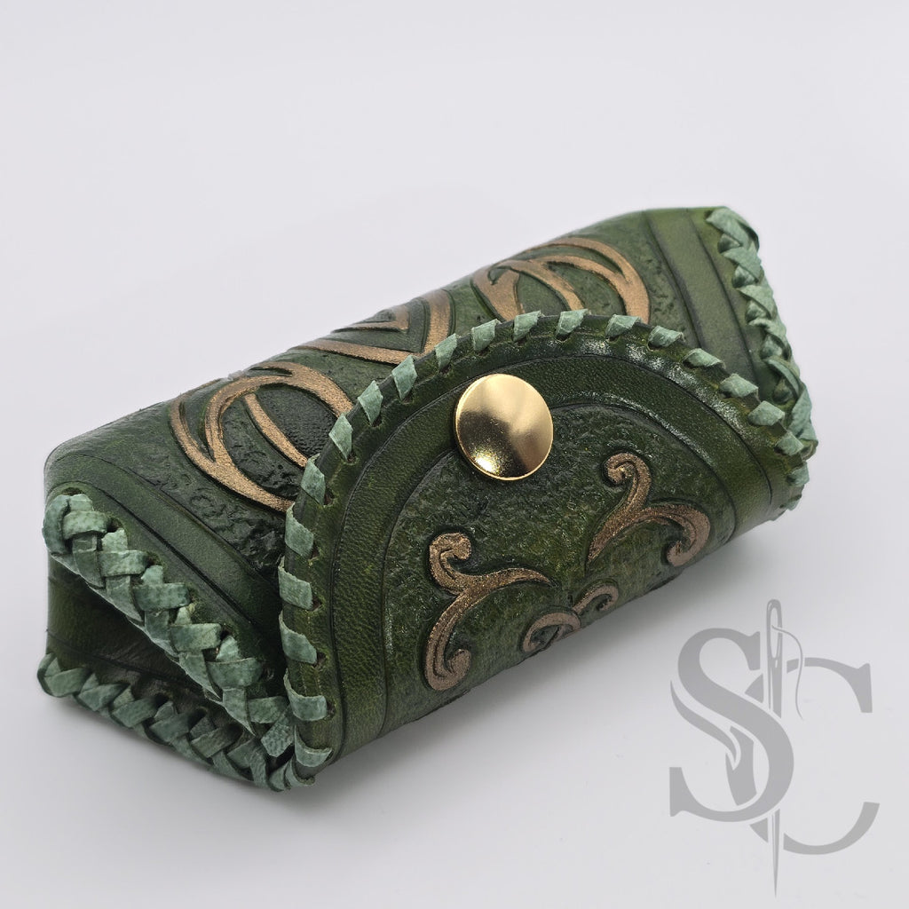 Porte-Monnaie "Celtique doré" - Vert Médiéval