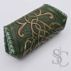 Porte-Monnaie "Celtique doré" - Vert Médiéval
