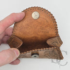 Porte-Monnaie "Cerisier en fleurs" - Cuir Naturel