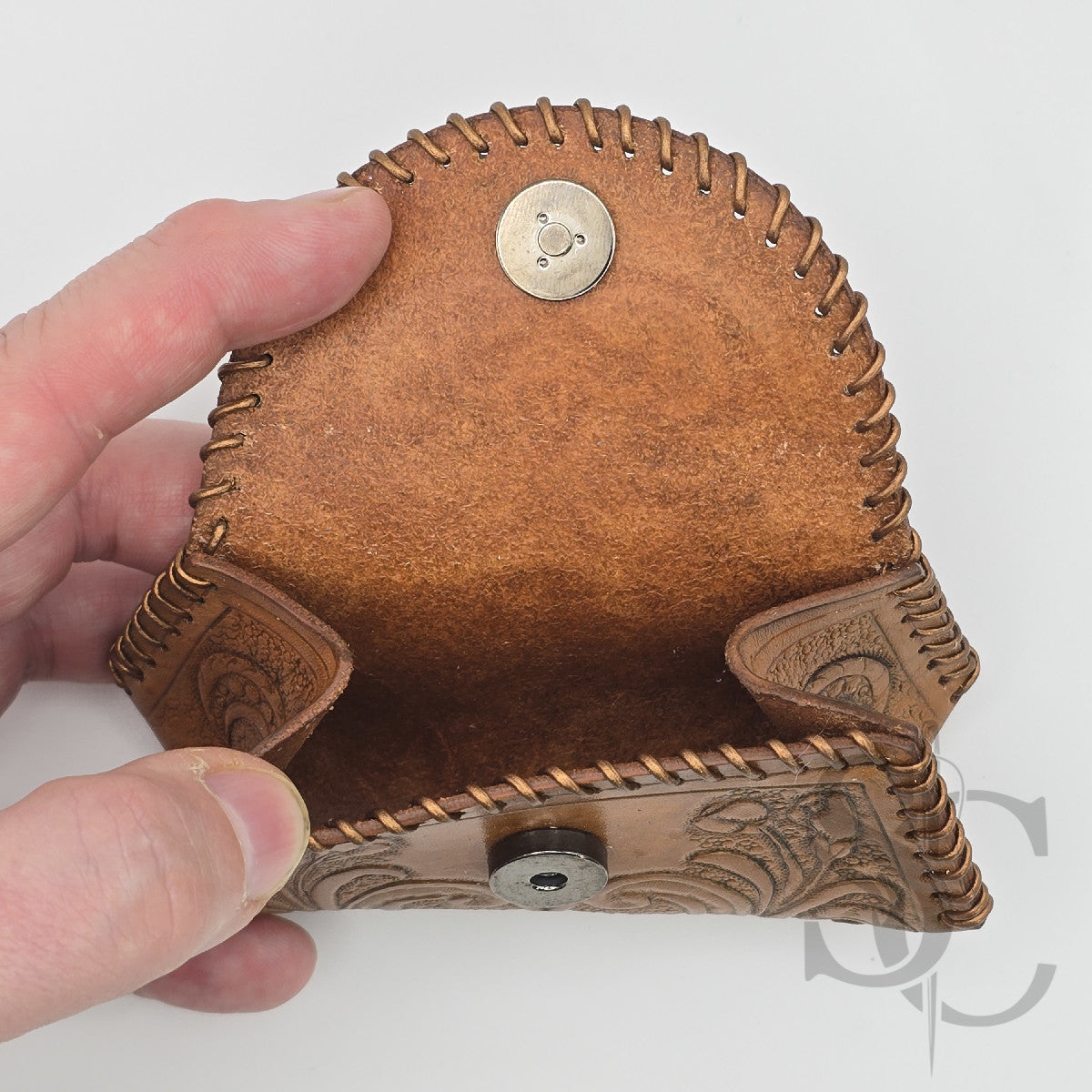 Porte-Monnaie "Cerisier en fleurs" - Cuir Naturel