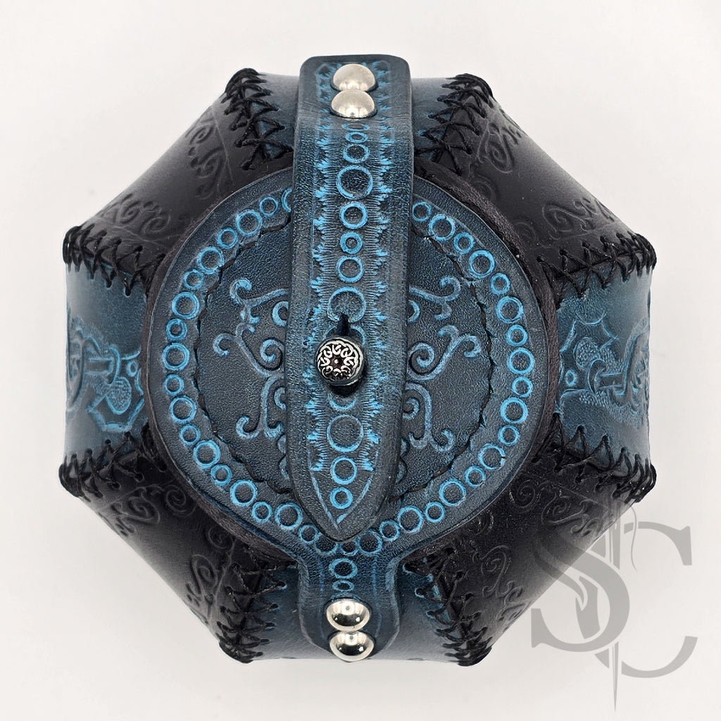 Petite Boîte Boule ""Trésor bleu" - Bleu /noir