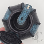 Petite Boîte Boule ""Trésor bleu" - Bleu /noir