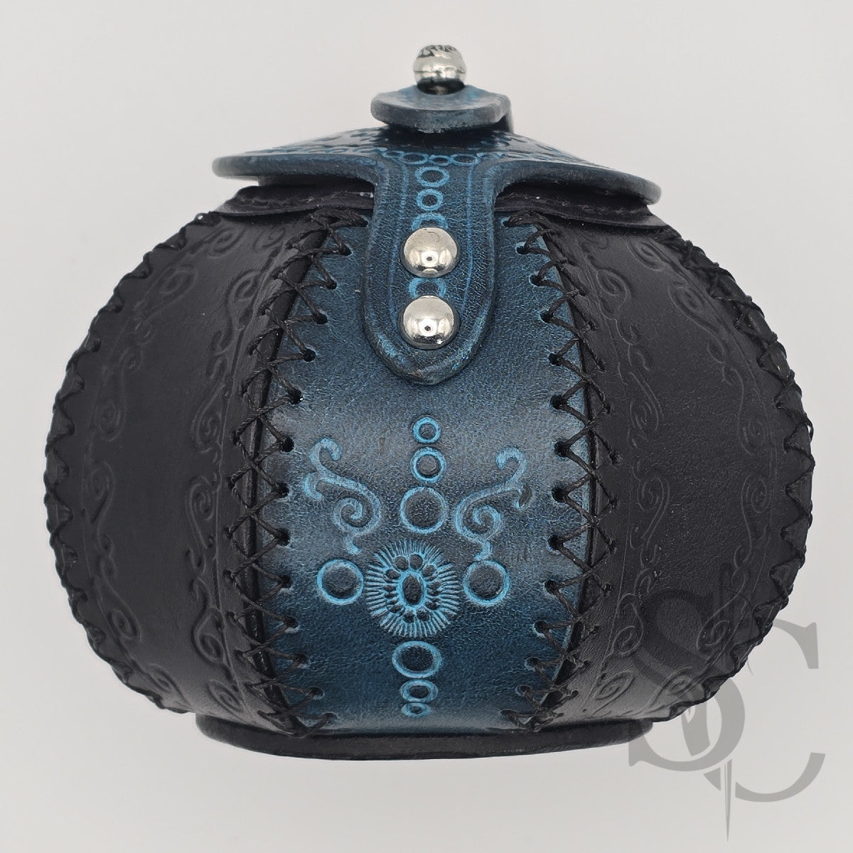 Petite Boîte Boule ""Trésor bleu" - Bleu /noir