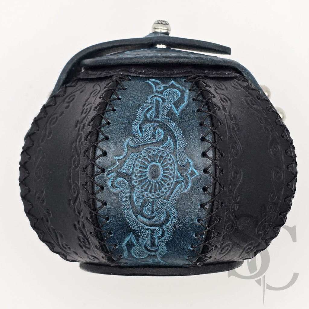 Petite Boîte Boule ""Trésor bleu" - Bleu /noir