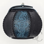 Petite Boîte Boule ""Trésor bleu" - Bleu /noir