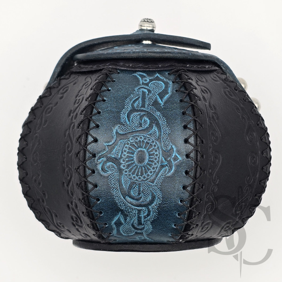 Petite Boîte Boule ""Trésor bleu" - Bleu /noir