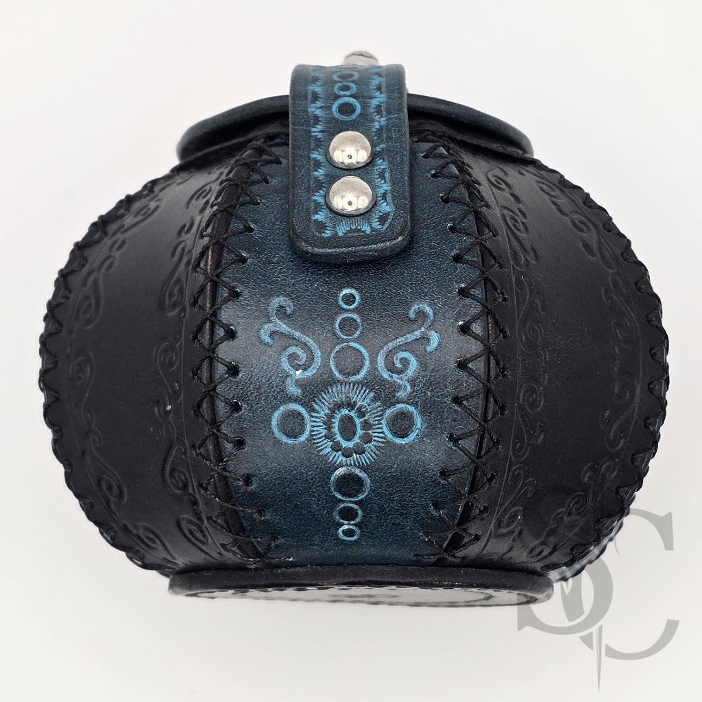 Petite Boîte Boule ""Trésor bleu" - Bleu /noir