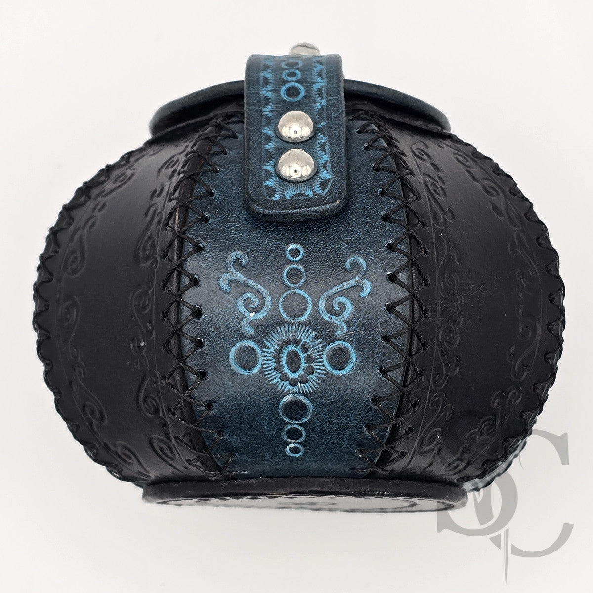 Petite Boîte Boule ""Trésor bleu" - Bleu /noir