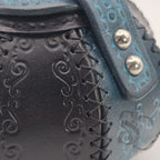 Petite Boîte Boule ""Trésor bleu" - Bleu /noir