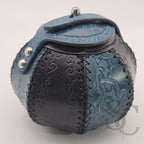 Petite Boîte Boule ""Trésor bleu" - Bleu /noir