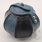 Petite Boîte Boule ""Trésor bleu" - Bleu /noir