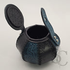 Petite Boîte Boule ""Trésor bleu" - Bleu /noir
