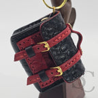 Porte-Clés Mini Cartable - Noir & Rouge Intense