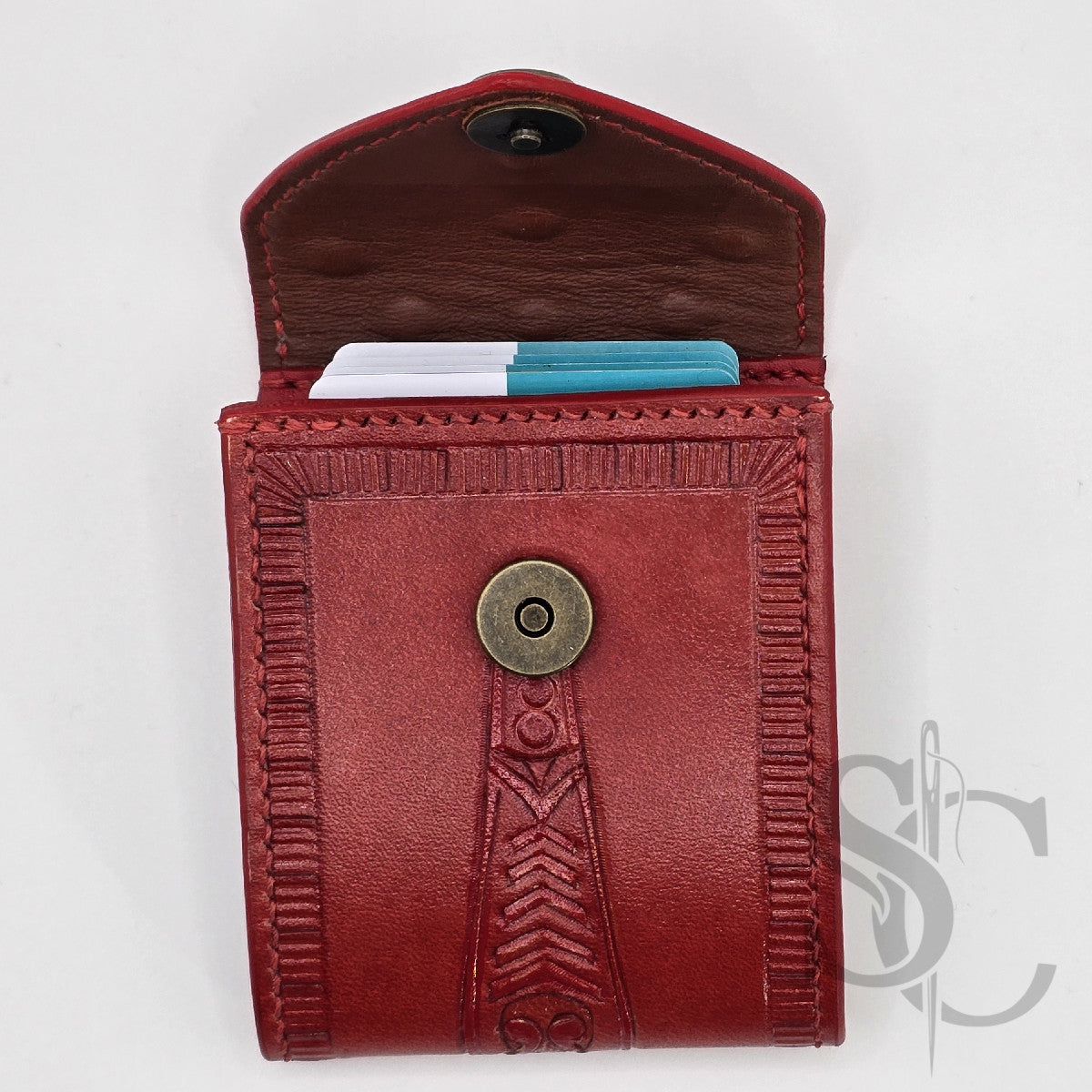(Exemple de réalisation) Portecarte en accordéon