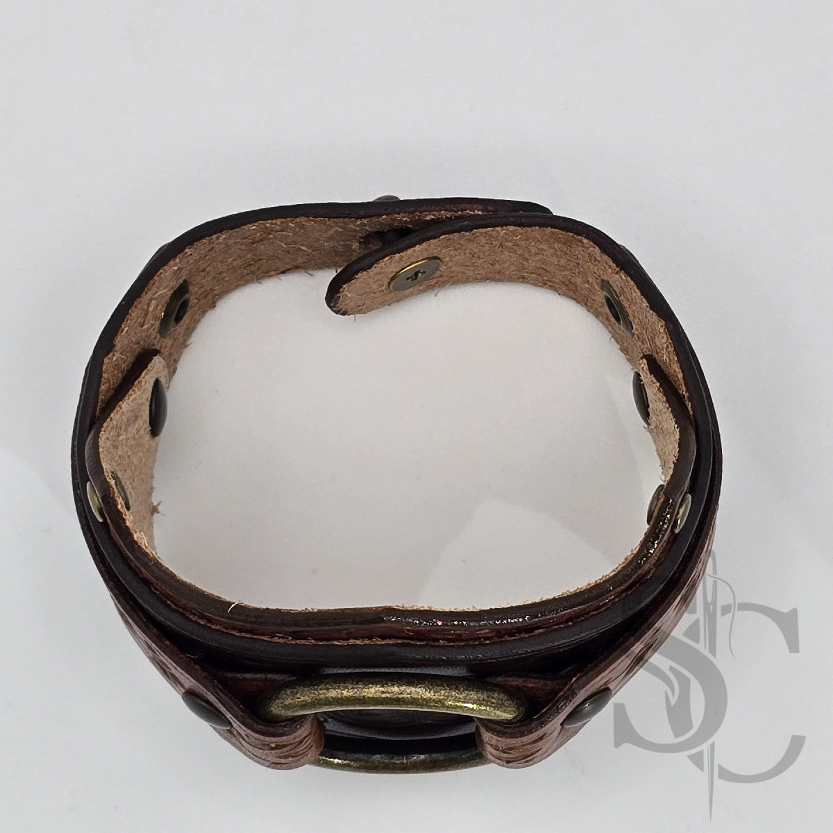 Bracelet en cuir "L'anneau"