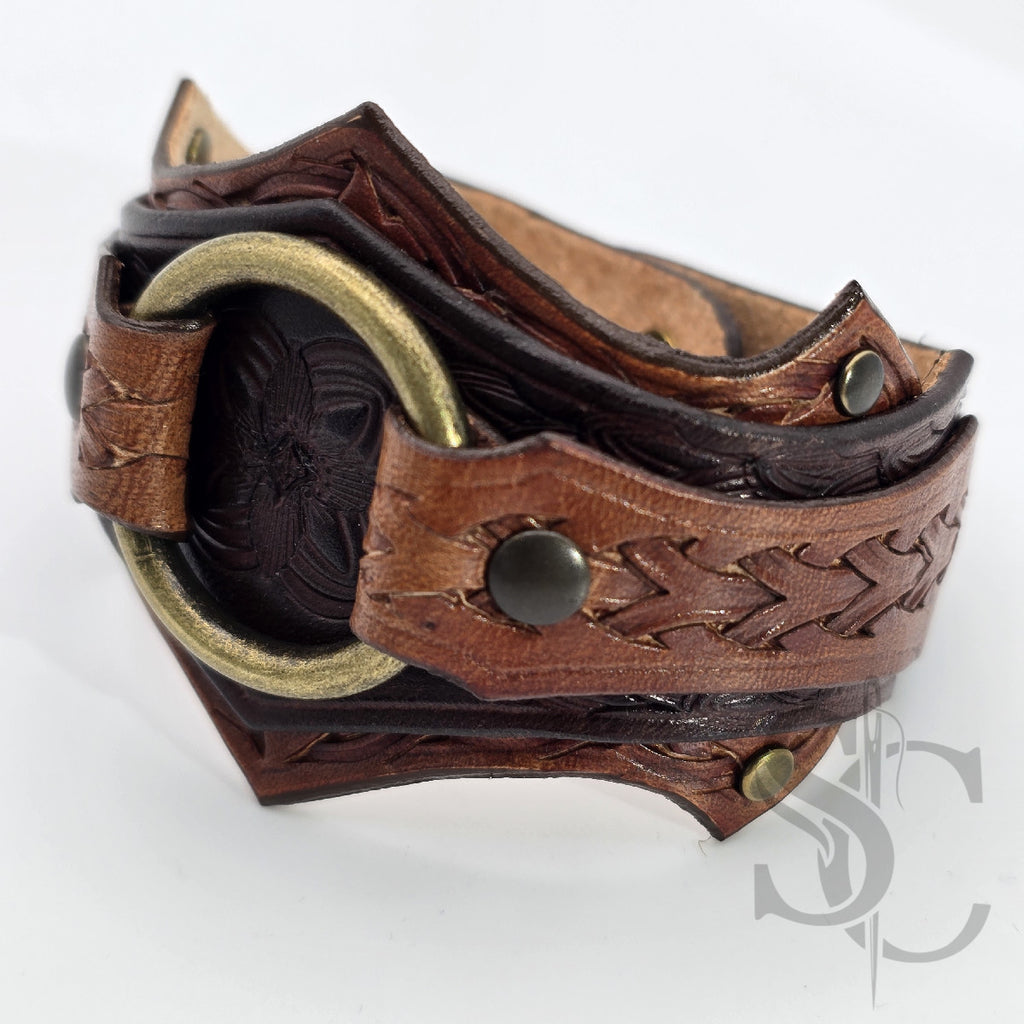Bracelet en cuir "L'anneau"