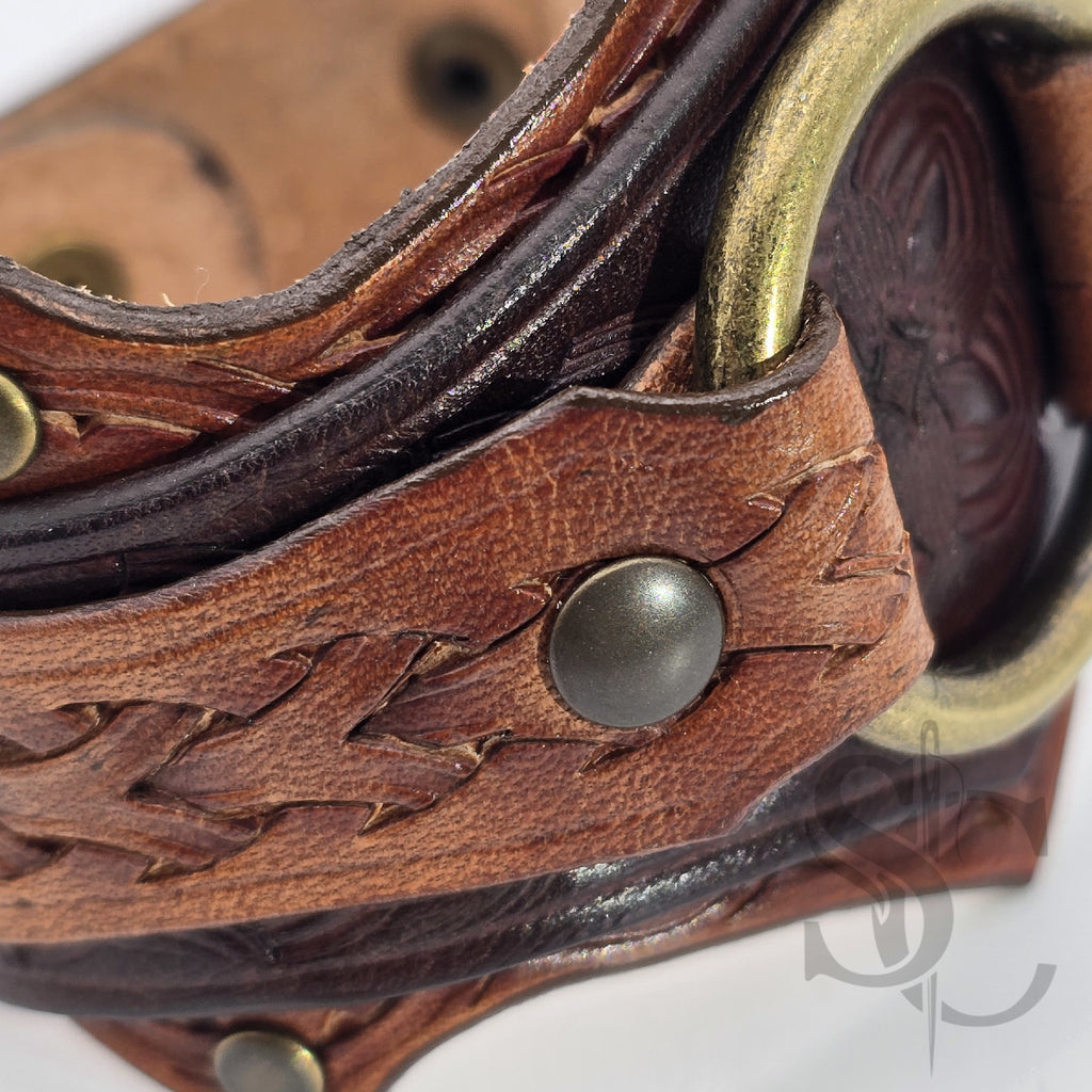 Bracelet en cuir "L'anneau"