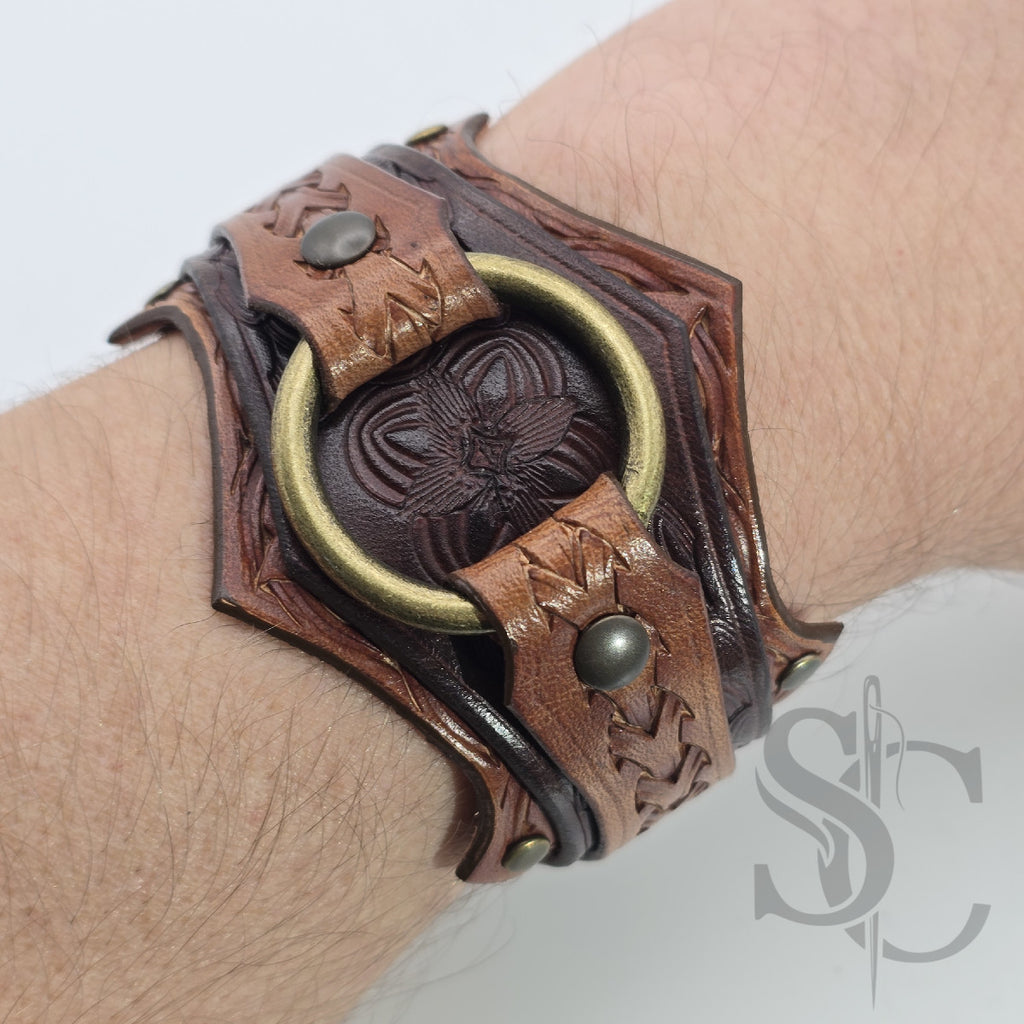 Bracelet en cuir "L'anneau"