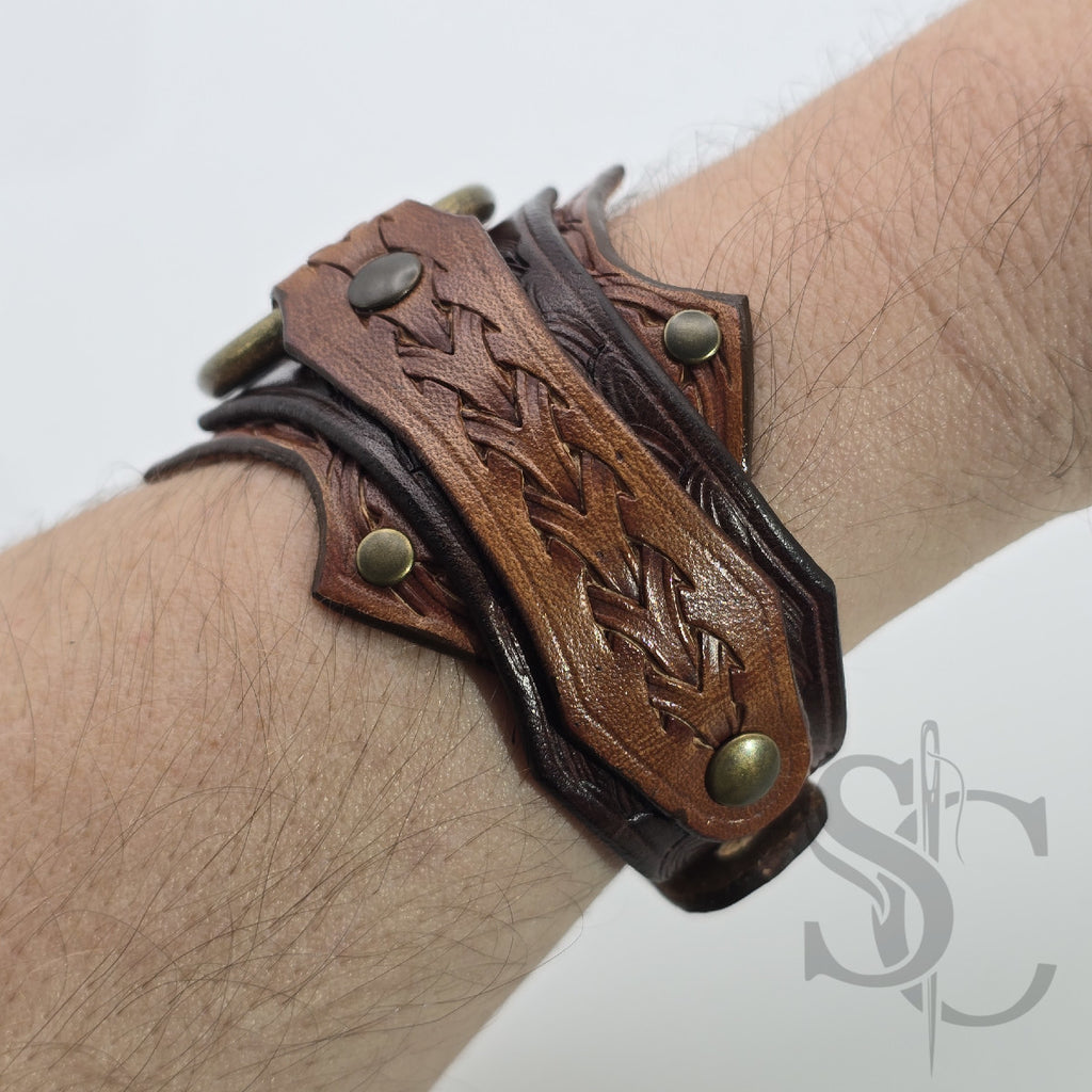 Bracelet en cuir "L'anneau"