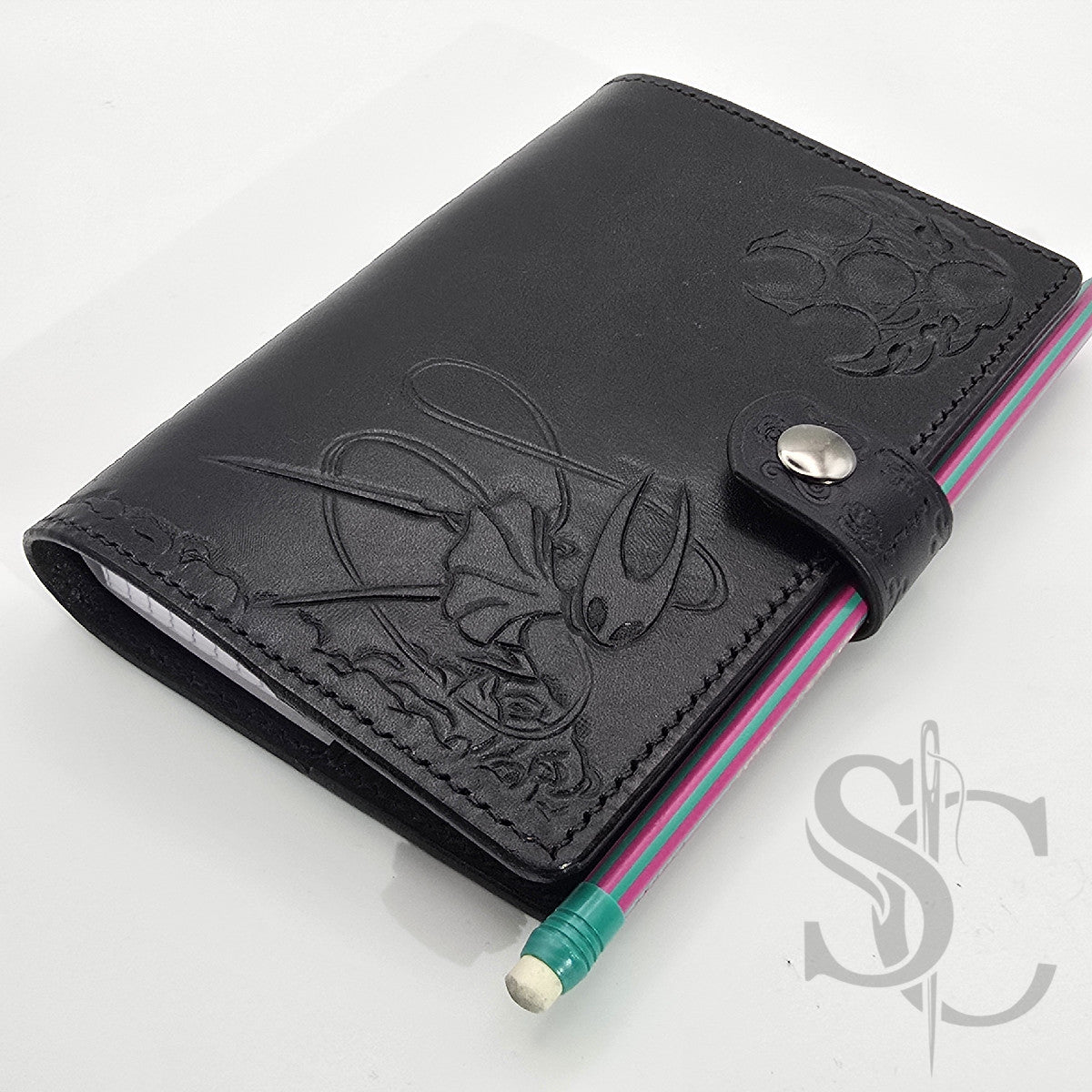 Couverture en cuir pour carnet "Silksong"