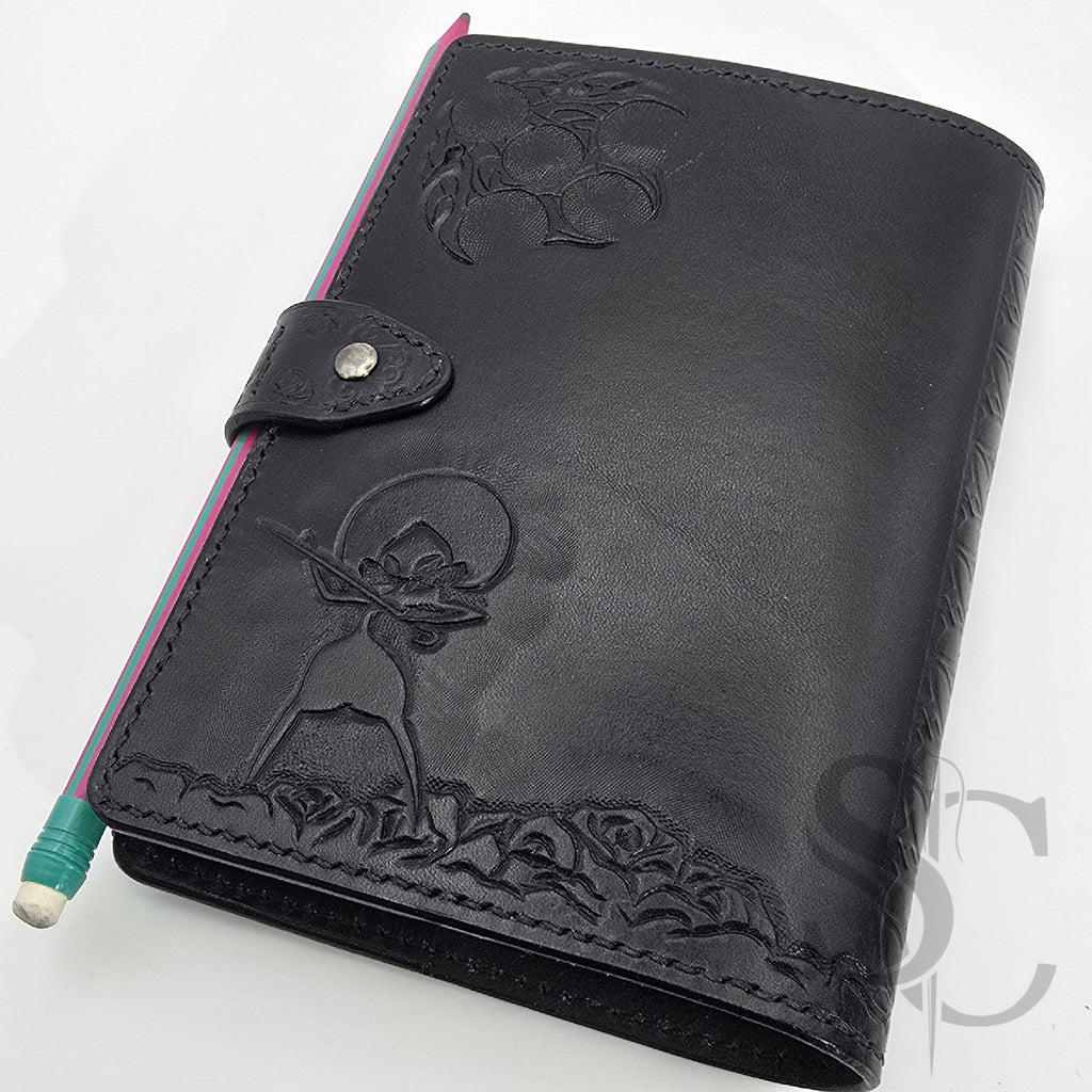 Couverture en cuir pour carnet "Silksong"