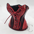 Porte-Crayons "Corset Baroque" - Rouge et noir