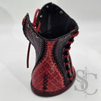Porte-Crayons "Corset Baroque" - Rouge et noir